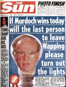 Can this be the end of Murdoch's reign of terror at the SUN ??