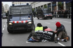 brave human road block