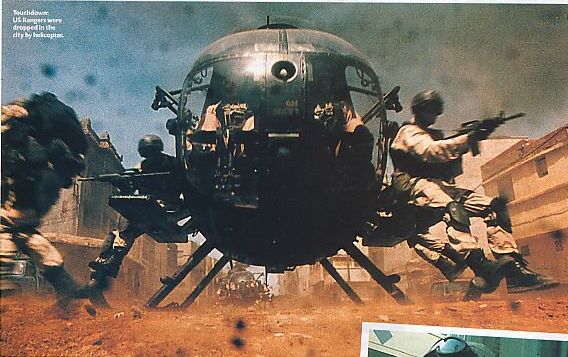 black hawk down.. macho moron image sold in US blockbuster movies