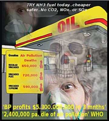 try CO2-Free fuel..NH3-