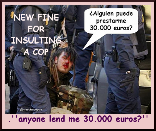 Insultar a un policía