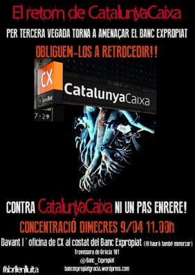 Force theCatalunya Bank to retreat!..NOT ONE STEP BACK!