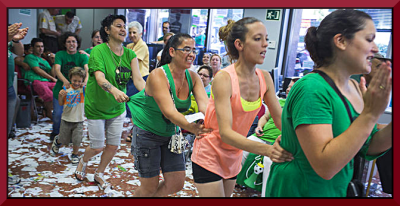 a recent bank occupation protest aginst mortgage evictions