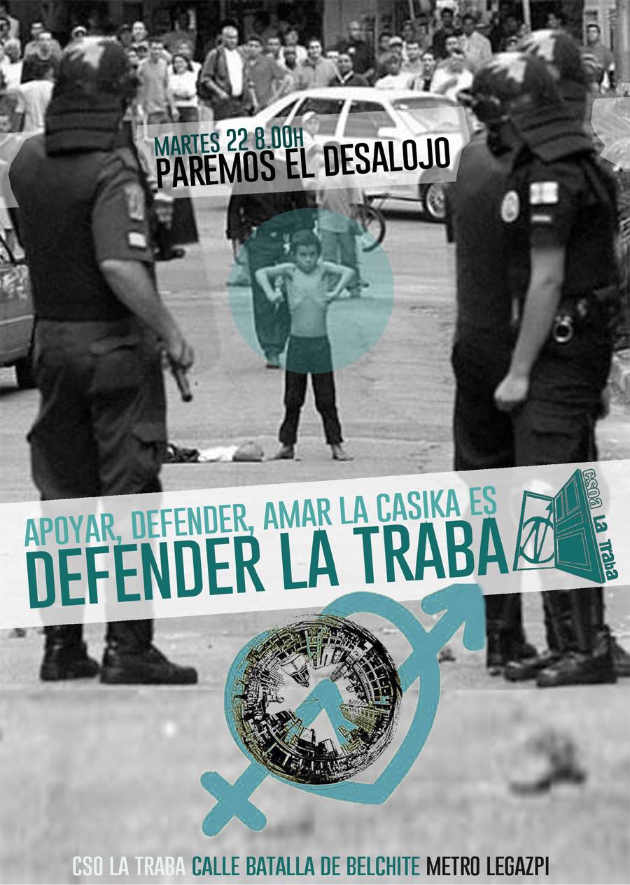 Paremos el desalojo del CSO La&nbsp;Traba