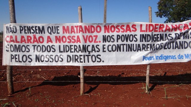 Don't think by murdering our leaders you will shut us up We indigenous people are ALL leaders and will continue fighting for our rights