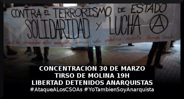 Spanish State witch-hunts Social&nbsp;Anarchists