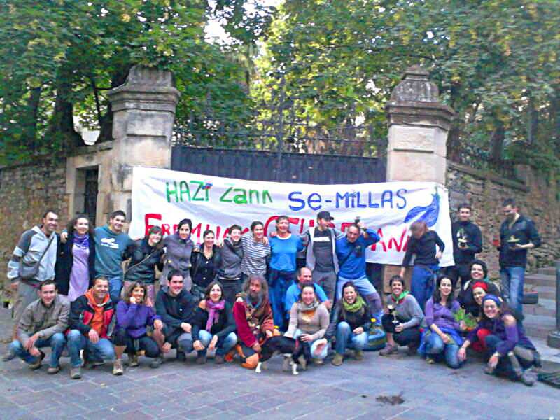  Recovery attempt  by Egin Ayllu of an abandoned private green zone in North Spain