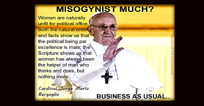 misogynist pope