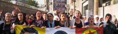 Kurdish cities like Cizre have declared Autonomy from Turkey, following the Municipal Anarchist blueprint of their imprisoned leader,Ocalan, and called for solidarity uprisings elsewhere.