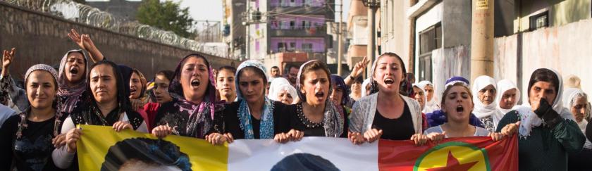 Kurdish cities like Cizre have declared Autonomy from Turkey, following the Municipal Anarchist blueprint of their imprisoned leader,Ocalan, and called for solidarity uprisings elsewhere.