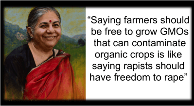 As a woman scientist Vandana Shiva has become a prime target for the hate campaigns of US internet trolls