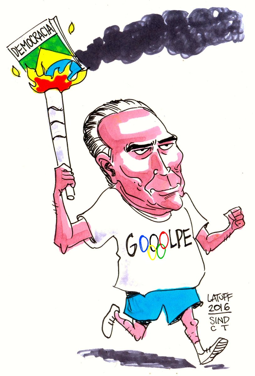 President Michel Temer lights the torch