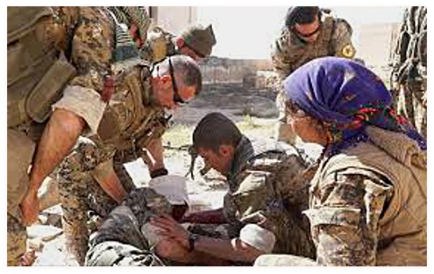 YPG medic volunteers