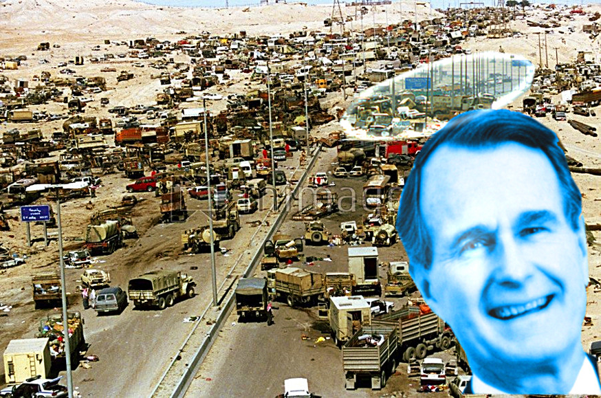 George H.W. Bush’s Complicity in the 1991 “Highway of Death”&nbsp;Massacre.