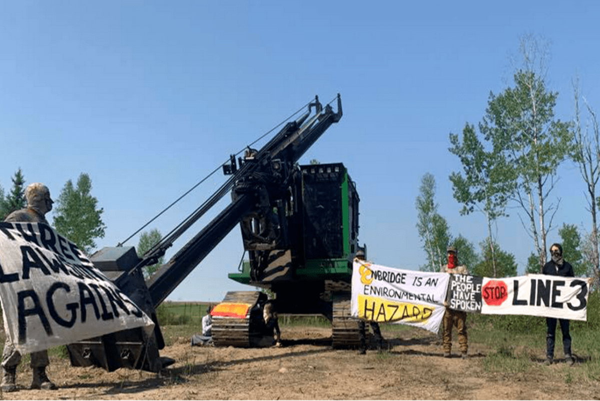 Line 3 Direct Action stops Tar Pipeline in Minnesota&nbsp;Victory