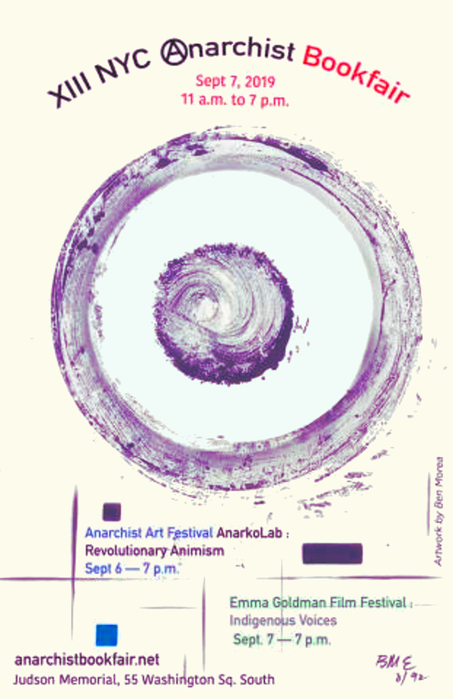 New York Anarchist Book, Arts and Film Fair .. Sept 6th and&nbsp;7th.