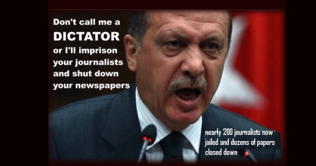 Erdogan: ‘Aggravated Life in jail’  for Journo and ex deputy .. for criticising him!.. 339 torture cases!.. 22,321  Kurds arrested!…