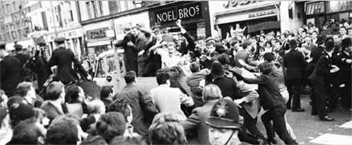 Today in London’s anti-fascist history, 1962: Would-be fuhrer Oswald Mosley gets a kicking,&nbsp;Dalston